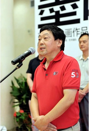 画展的主人——宿立群在开幕式上致谢辞.jpg